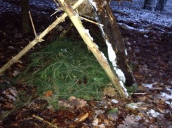 Ein Biwak für eine Übernachtung Ende Januar... kalt wars!
